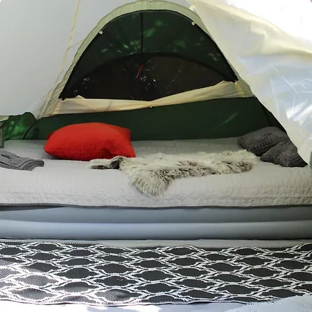 Tipi Tent Tea In The Shared Camping Lot