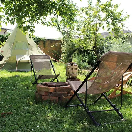 Tipi Tent Tea In The Shared Camping Lot Mrse